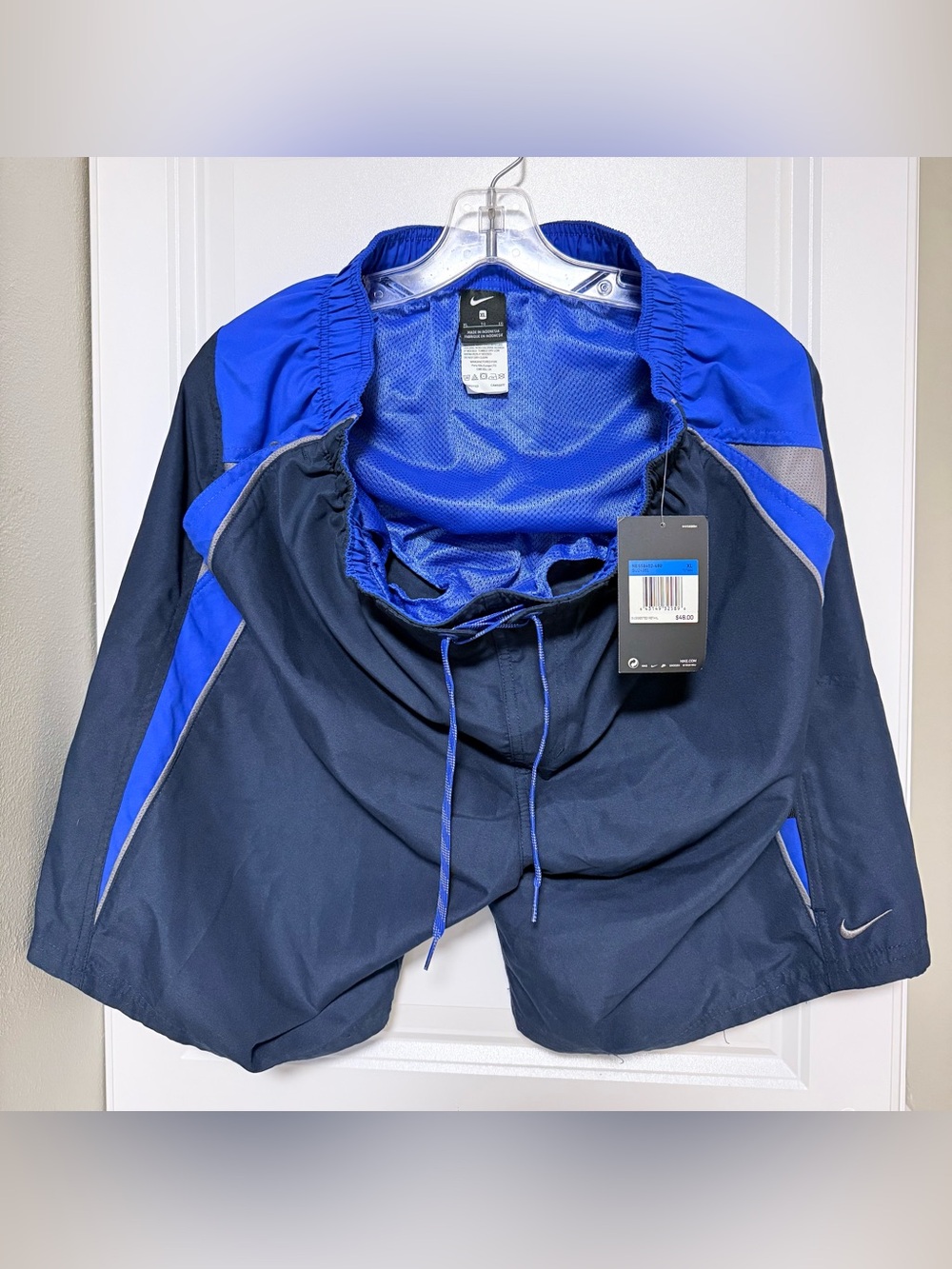 NWT Nike Men’s Royal Blue and Gray Board Shorts